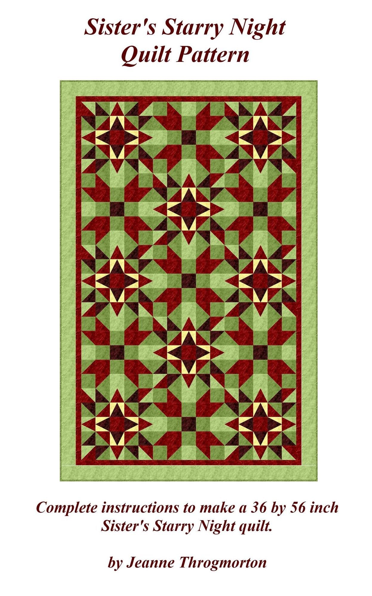 Sisters Starry Night Quilt Pattern