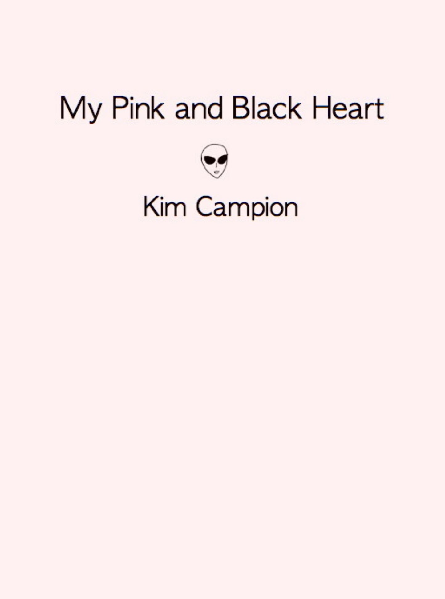 My Pink and Black Heart