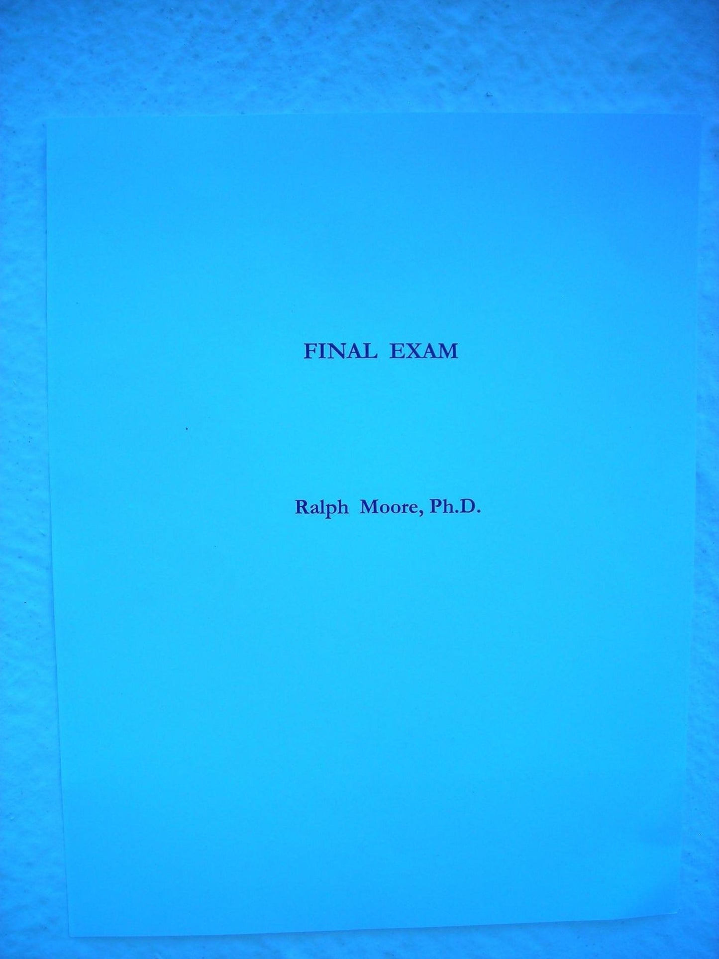 Final Exam