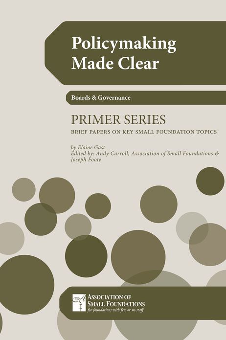 Policymaking Made Clear: Eleven Foundation Policies Your Board Should Consider