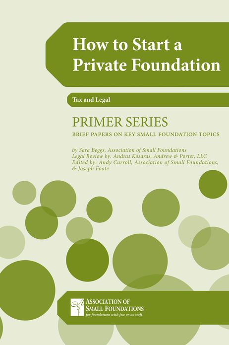 How to Start a Private Foundation