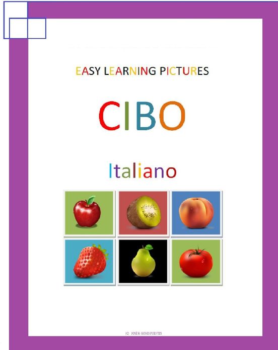 Easy Learning Pictures. Cibo.