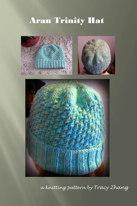 Aran Trinity Hat Knitting Pattern