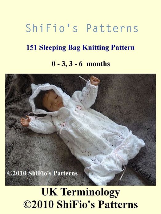 151 Knitted Sleeping Bag Pattern #151