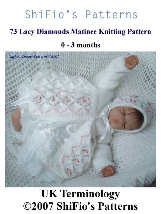 73 Lacy Diamonds Pattern Knitting #73