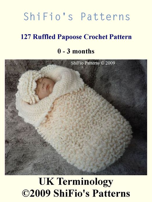 127 Ruffled Cocoon Crochet Pattern #127