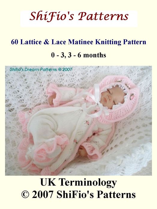 60 Lattice & Lace Matinee Jacket Knitting Pattern #60