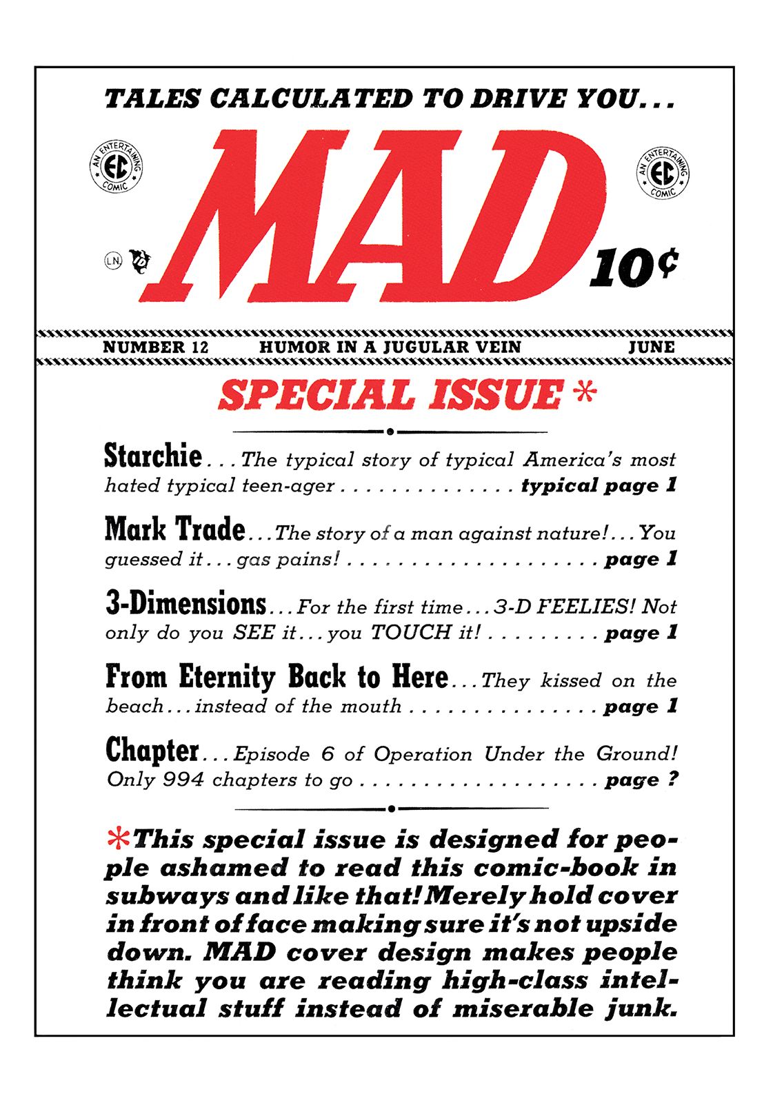 Mad Magazine #12 (NOOK Comic with Zoom View)