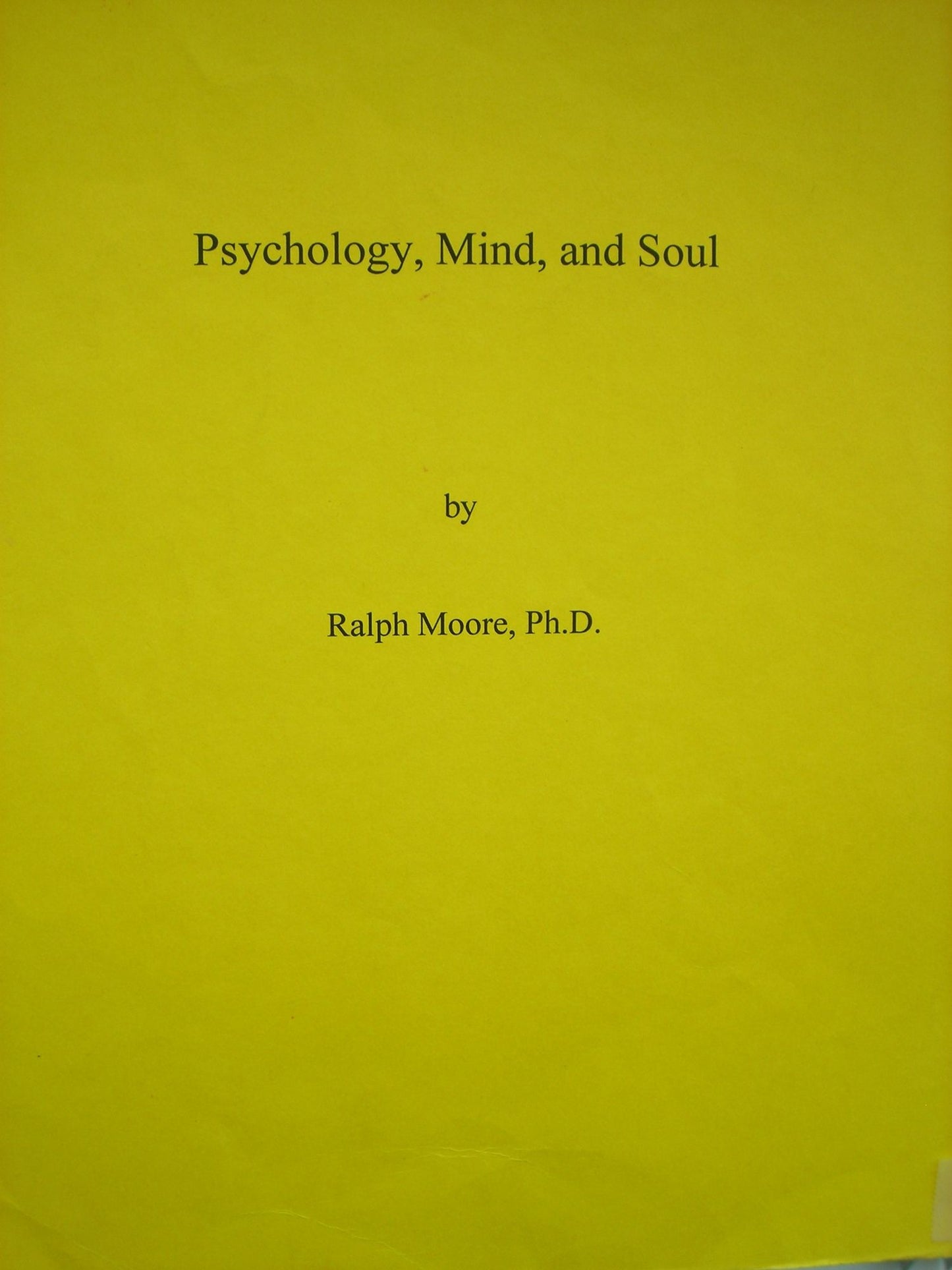 Psychology, Mind, and Soul