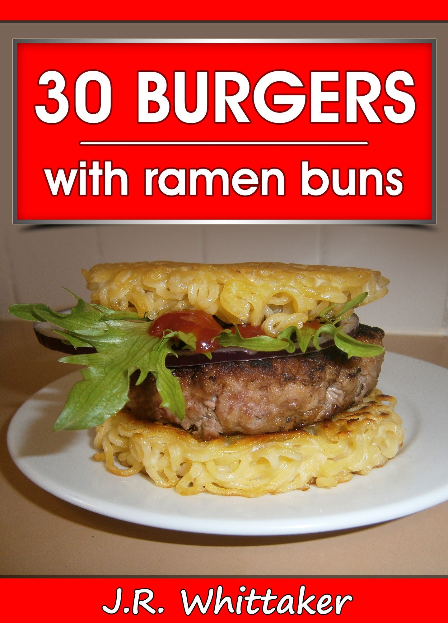 30 Burgers with ramen buns