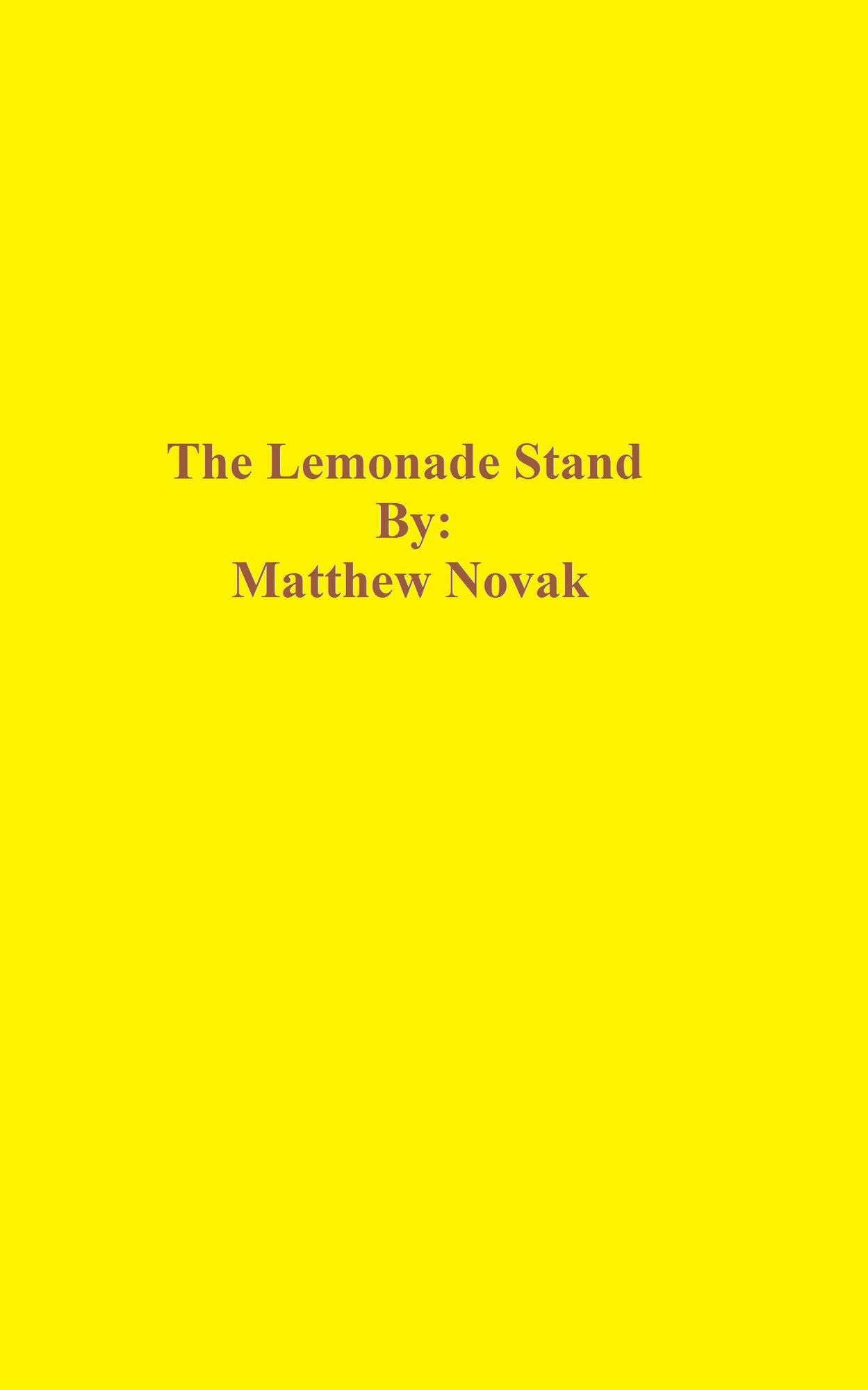 The Lemonade Stand