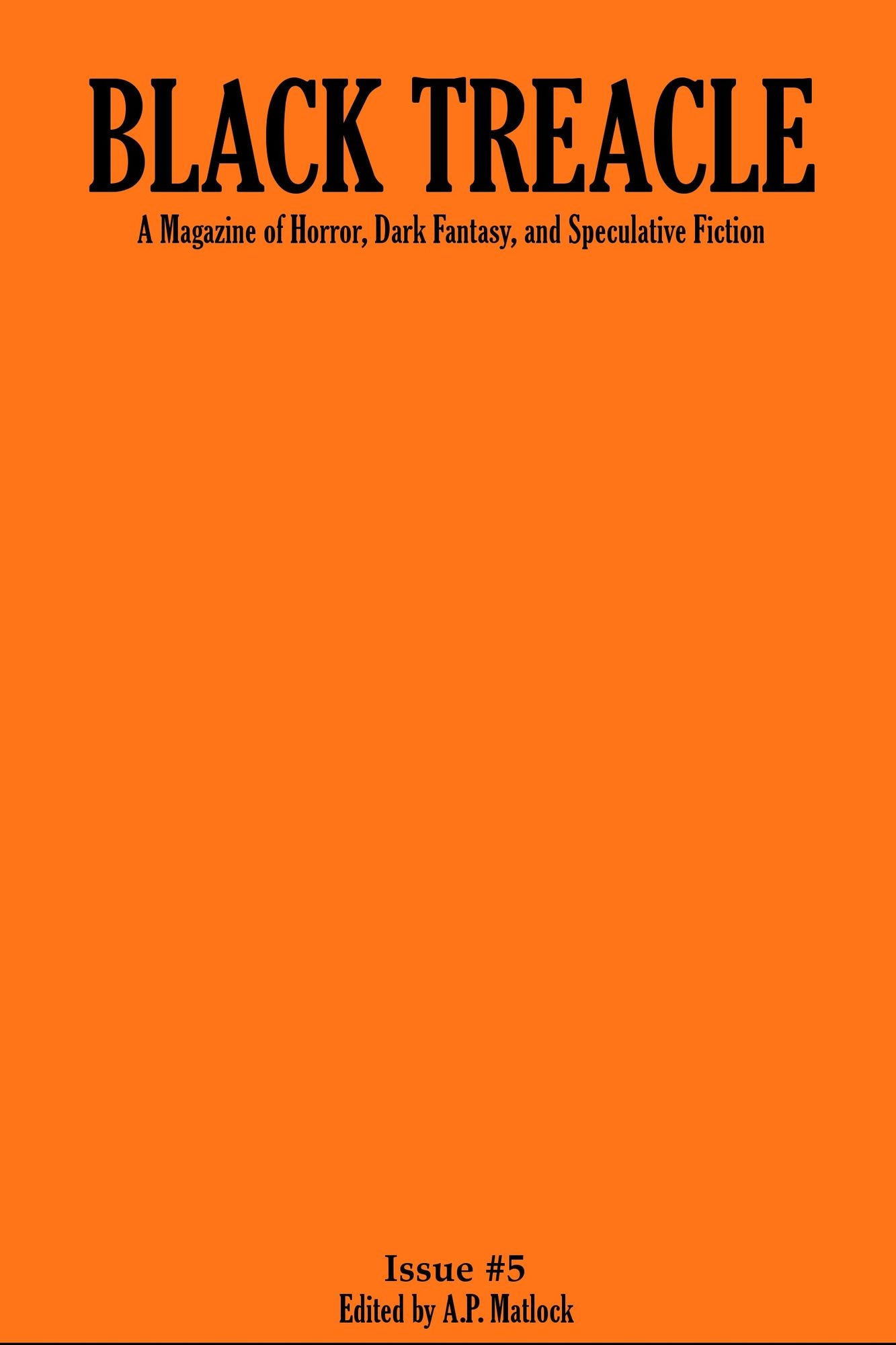 Black Treacle Magazine (October 2013, Issue 5)