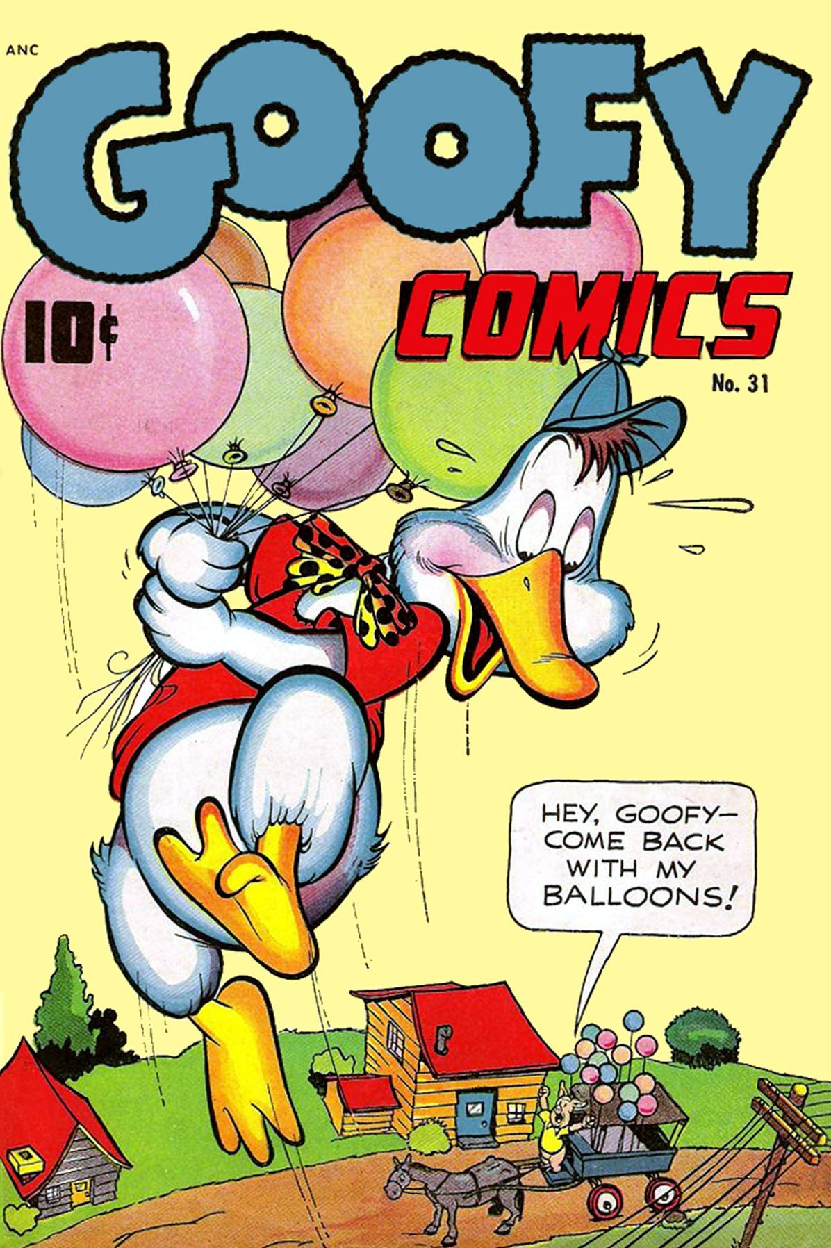 Goofy Comics, Number 31, Come Back with My Balloons (NOOK Comic with Zoom View): Digitally Remastered