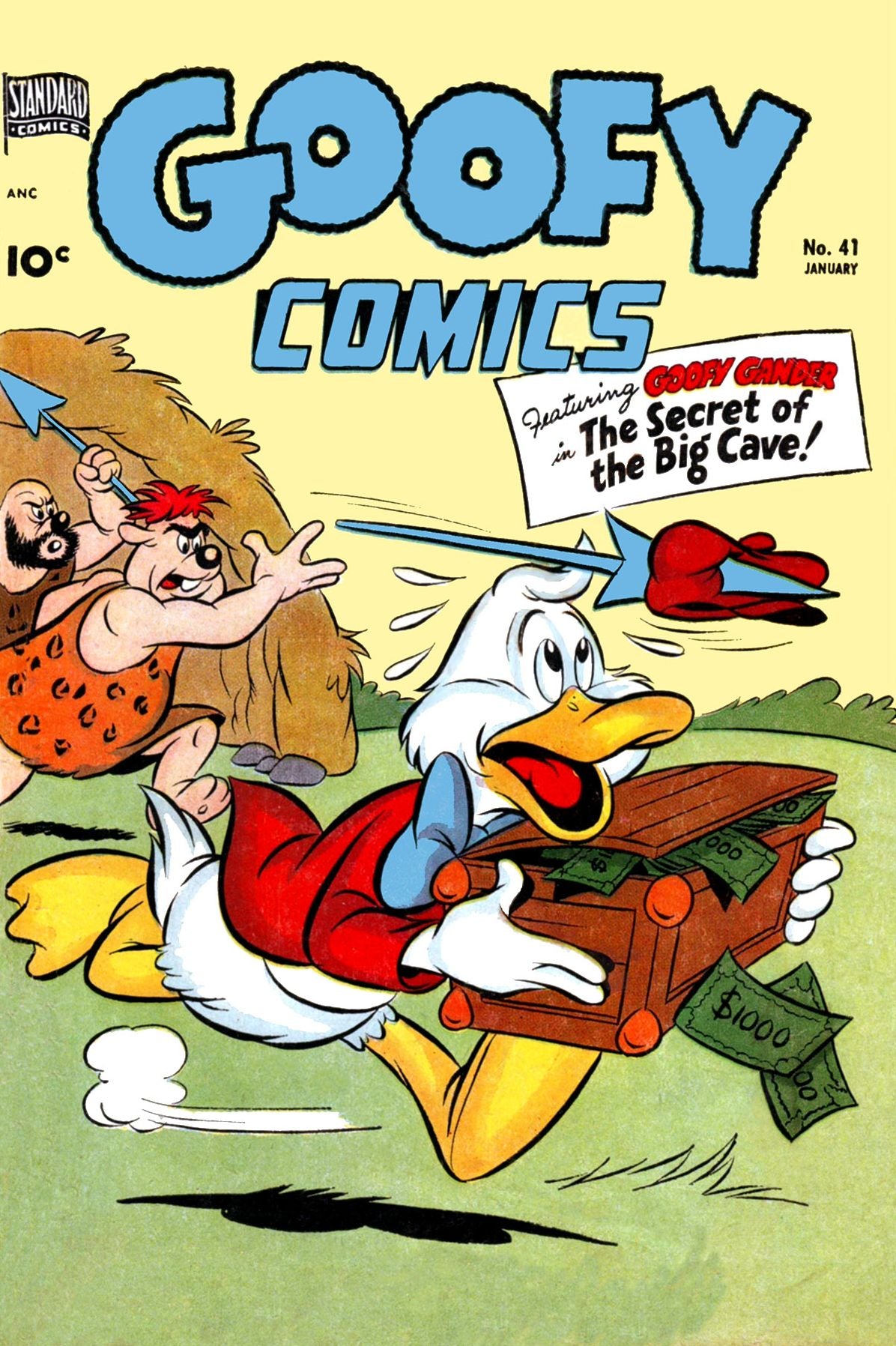 Goofy Comics, Number 41, The Secret of the Big Cave (NOOK Comic with Zoom View): Digitally Remastered