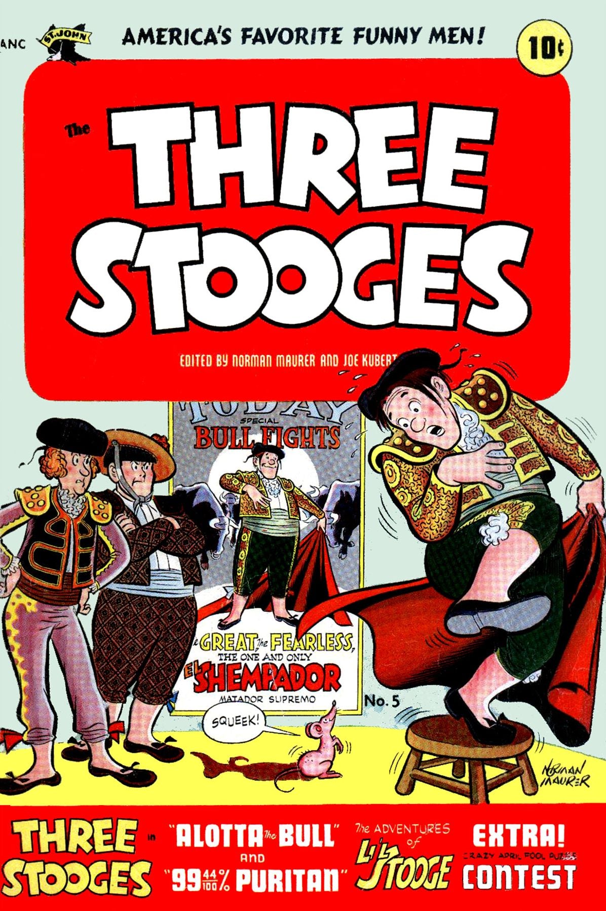 The Three Stooges, Number 5, Alotta Bull (NOOK Comic with Zoom View): Digitally Remastered