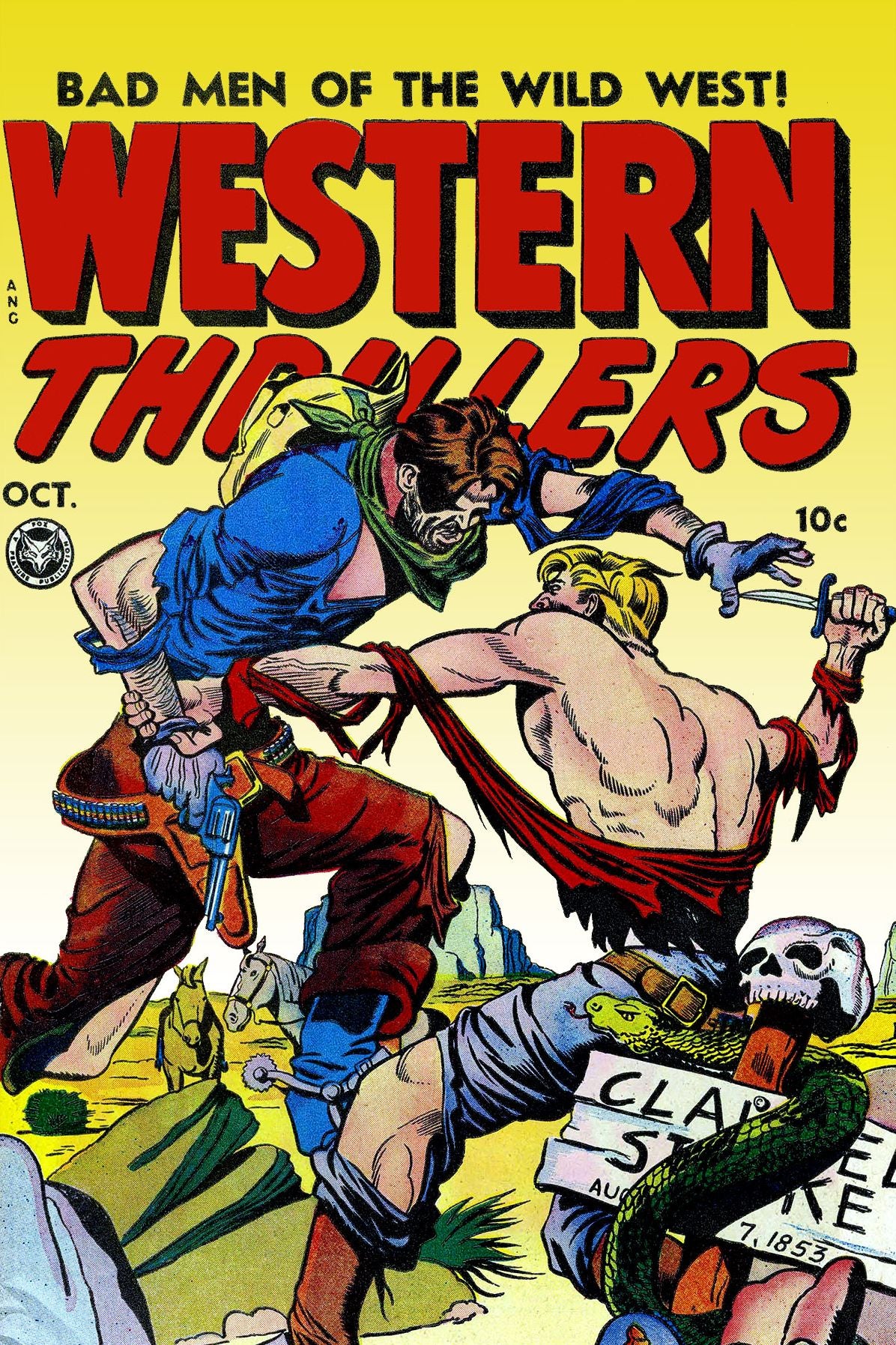 Western Thrillers, Number 2, A Lesson in Triggernometry (NOOK Comic with Zoom View): Digitally Remastered