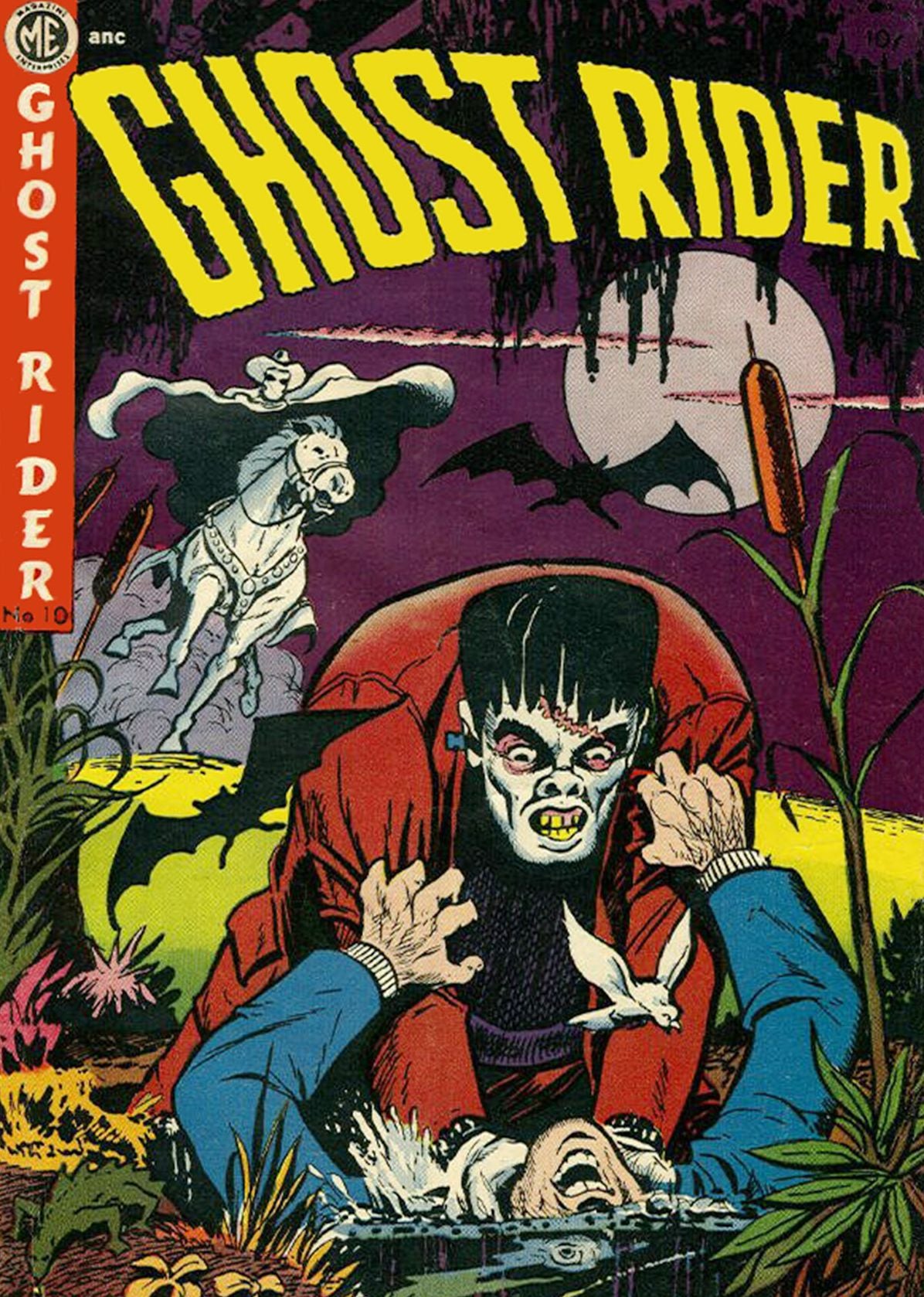 The Ghost Rider, Number 10, Ghost Rider Versus Frankenstein (NOOK Comic with Zoom View): Digitally Remastered