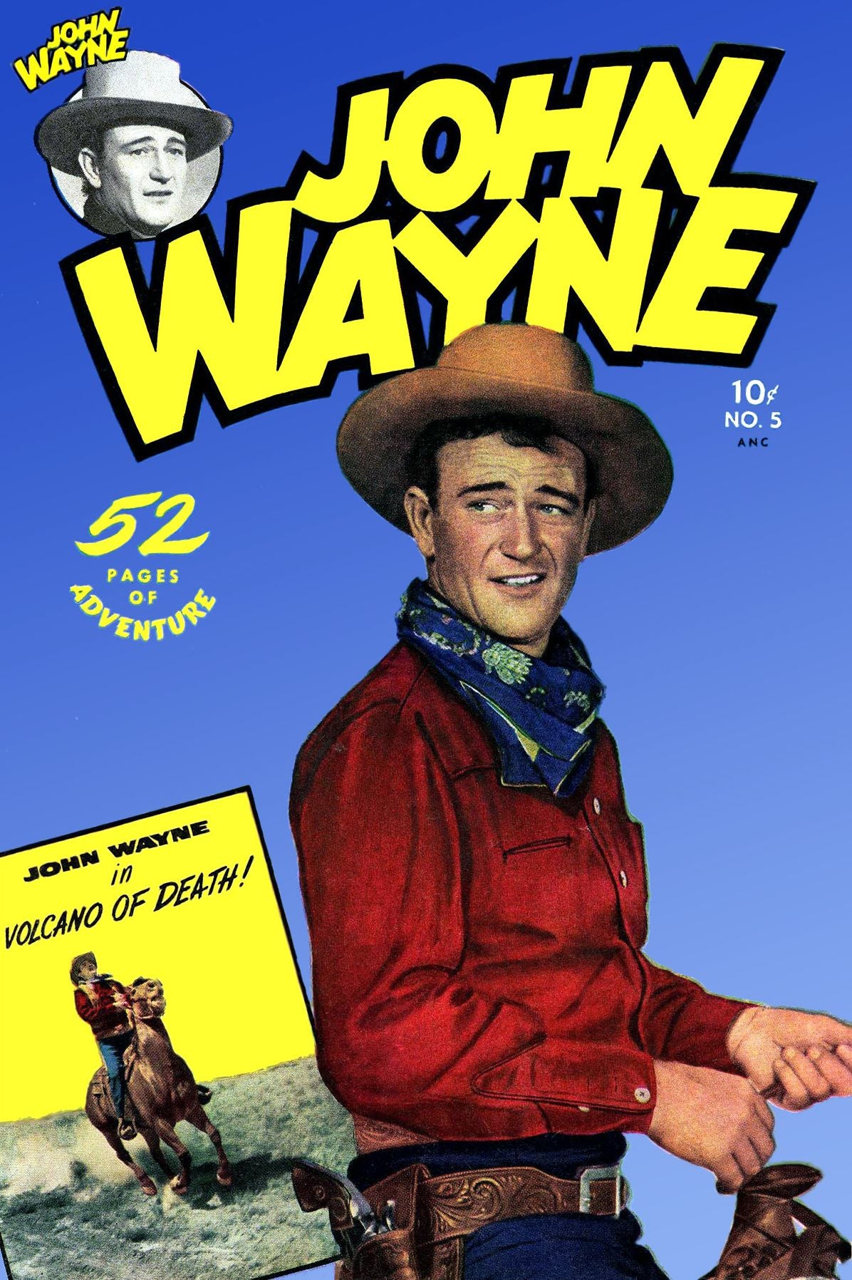 John Wayne Adventure Comics, Number 5, Volcano of Death (NOOK Comic with Zoom View): Digitally Remastered