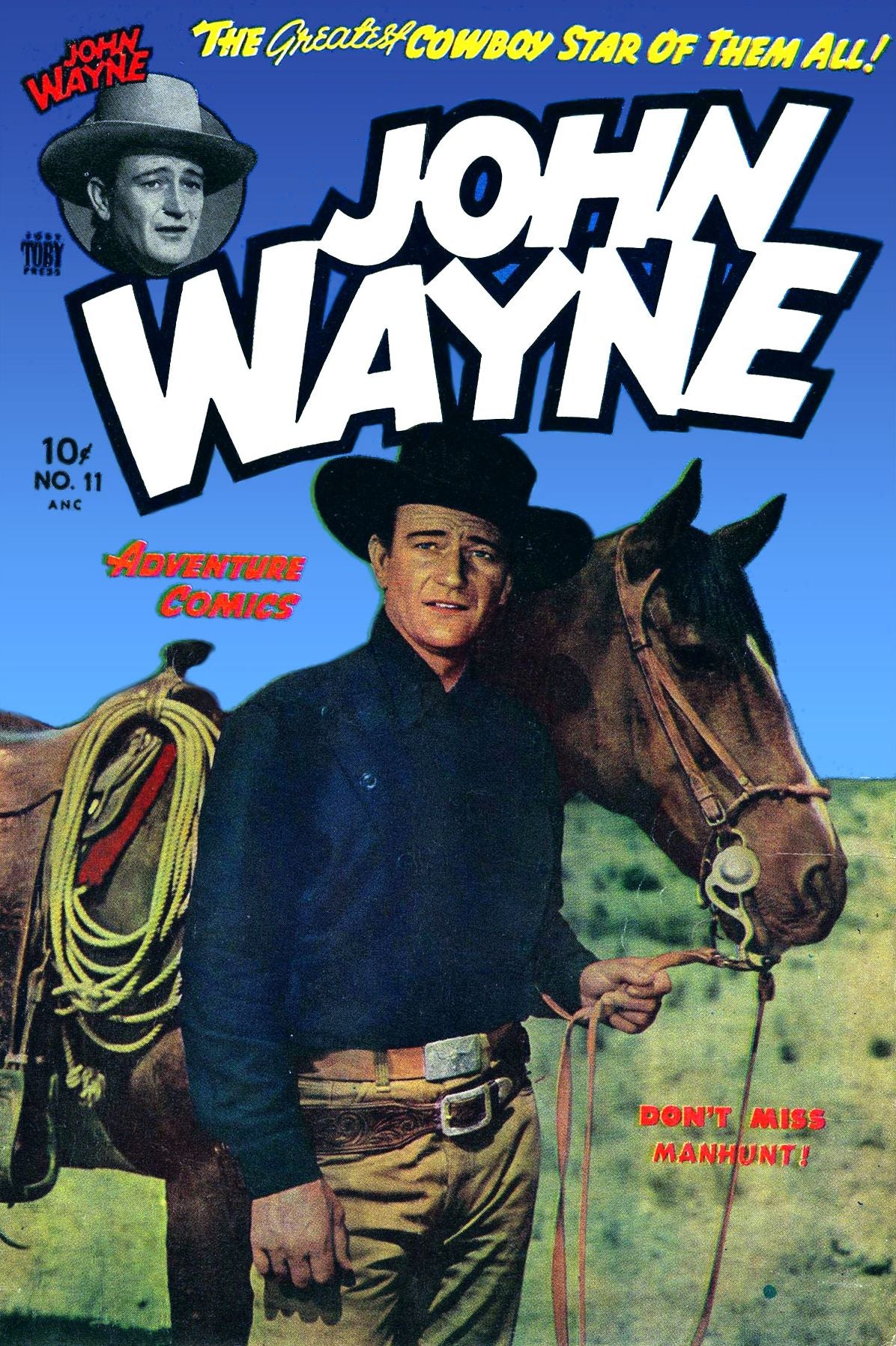 John Wayne Adventure Comics, Number 11, Man Hunt (NOOK Comic with Zoom View): Digitally Remastered
