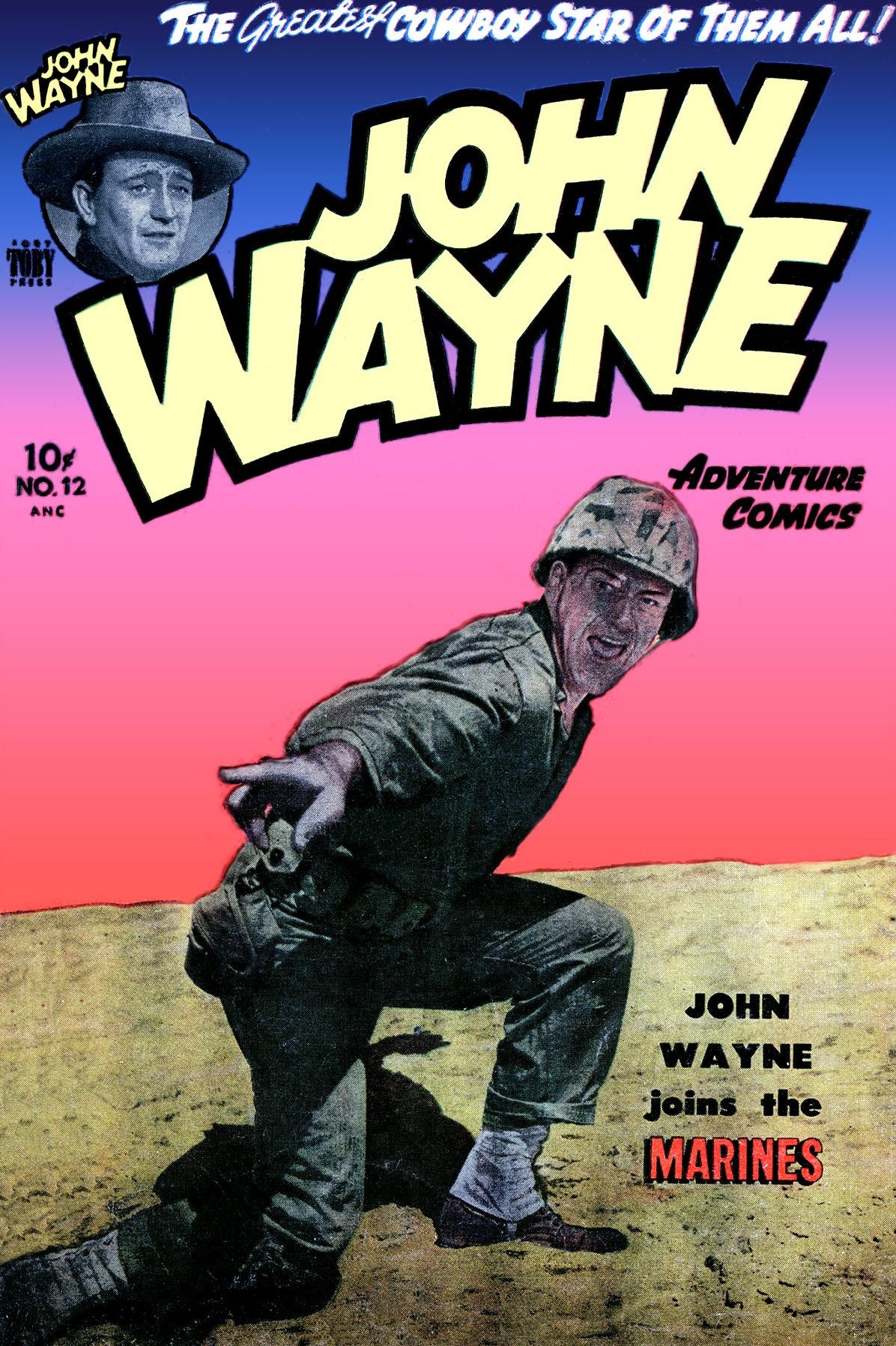 John Wayne Adventure Comics, Number 12, John Wayne Joins the Marines (NOOK Comic with Zoom View): Digitally Remastered