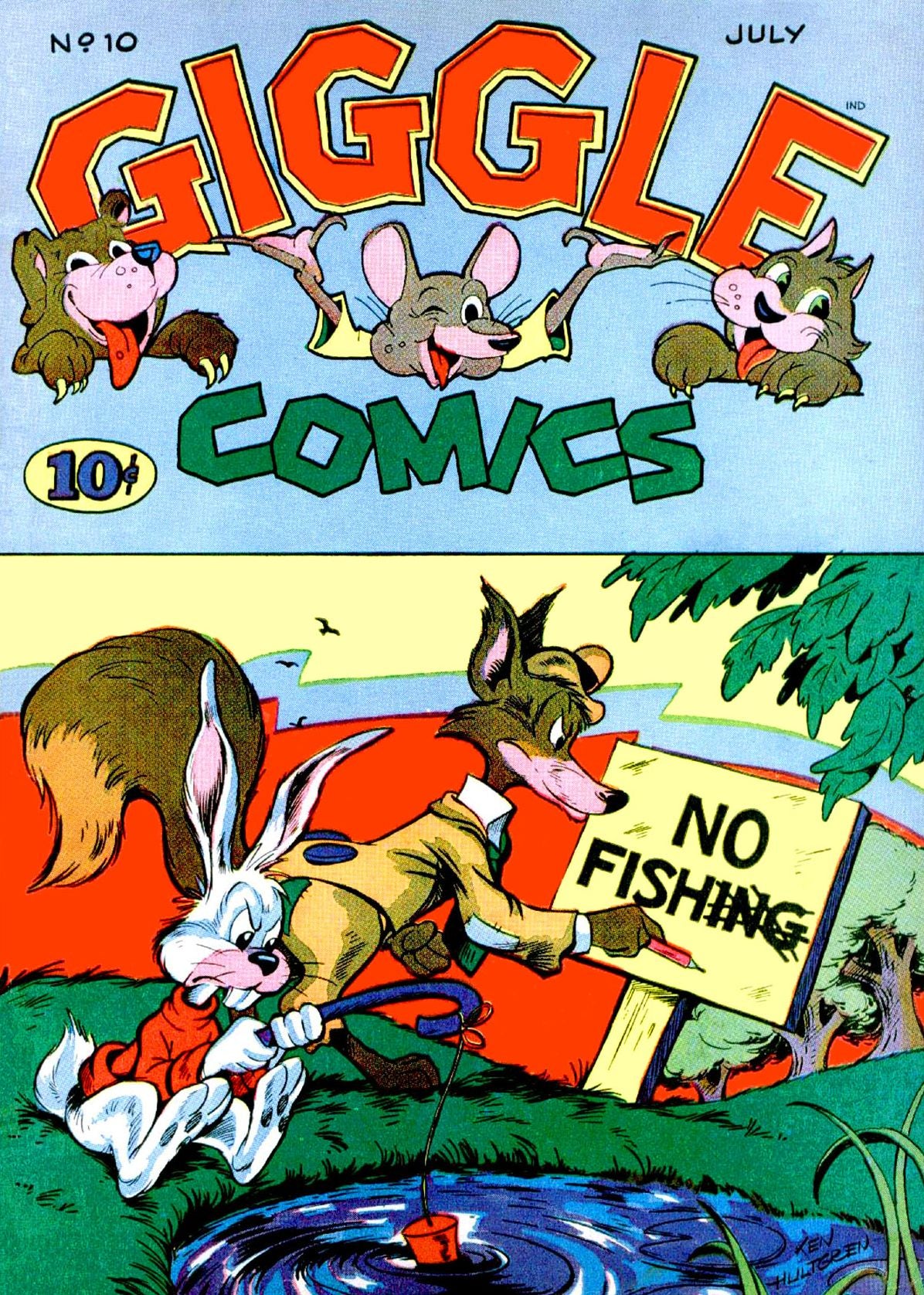 Giggle Comics, Number 10, No Fishing (NOOK Comic with Zoom View): Digitally Remastered