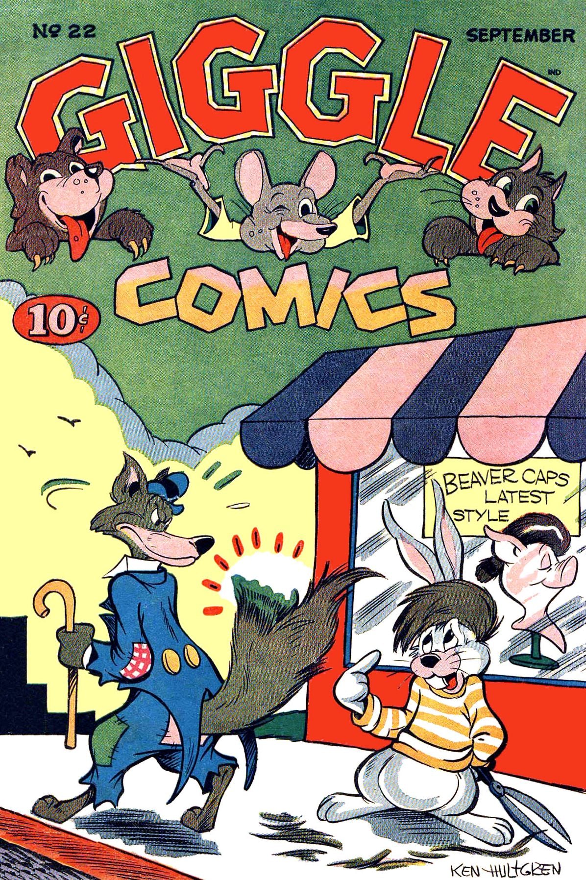 Giggle Comics, Number 22, Beaver Caps Latest Style (NOOK Comic with Zoom View): Digitally Remastered
