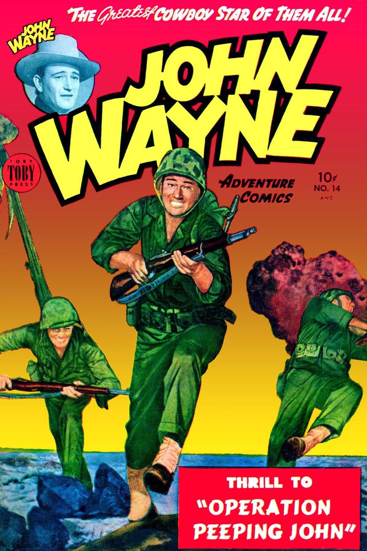 John Wayne Adventure Comics, Number 14, Operation Peeping John (NOOK Comic with Zoom View): Digitally Remastered