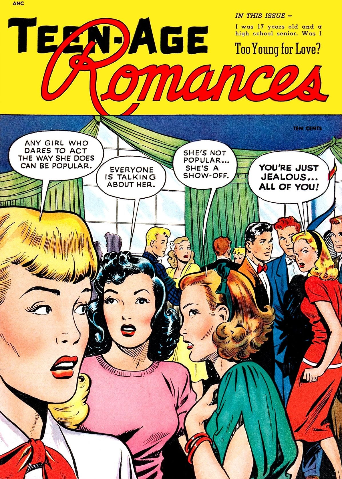 Teen-Age Romances, Number 1, Too Young For Love (NOOK Comic with Zoom View): Digitally Remastered