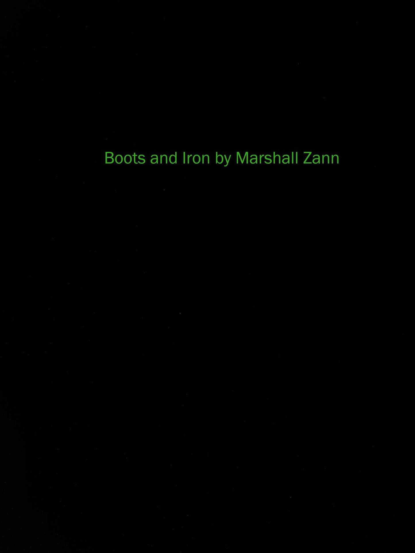 Boots and Iron