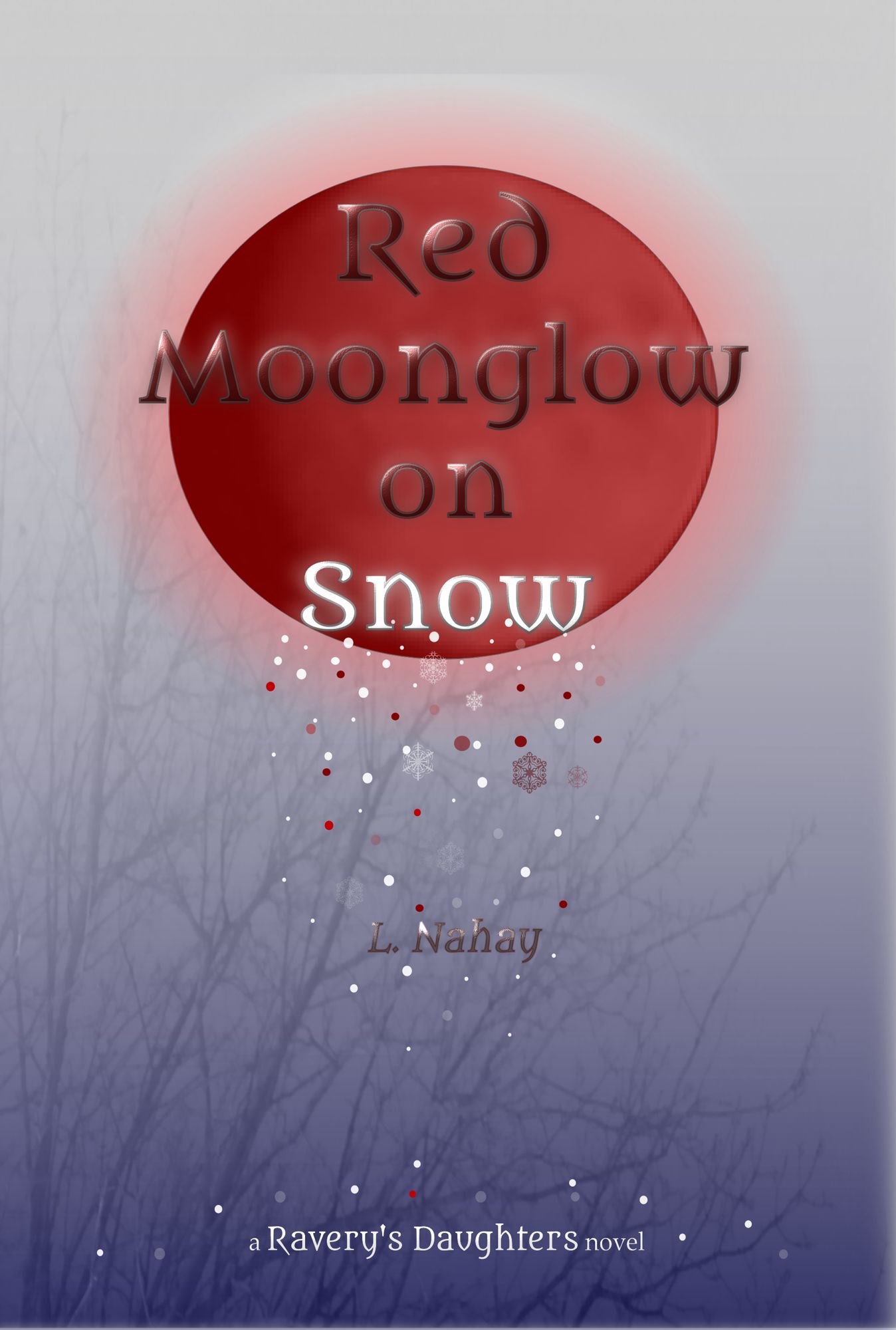 Red Moonglow on Snow