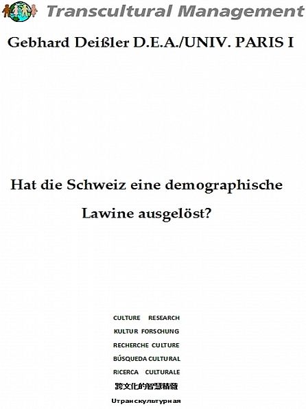 Hat die Schweiz eine demographische Lawine ausgelöst?