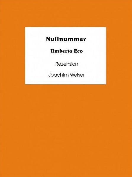 Nullnummer Rezension