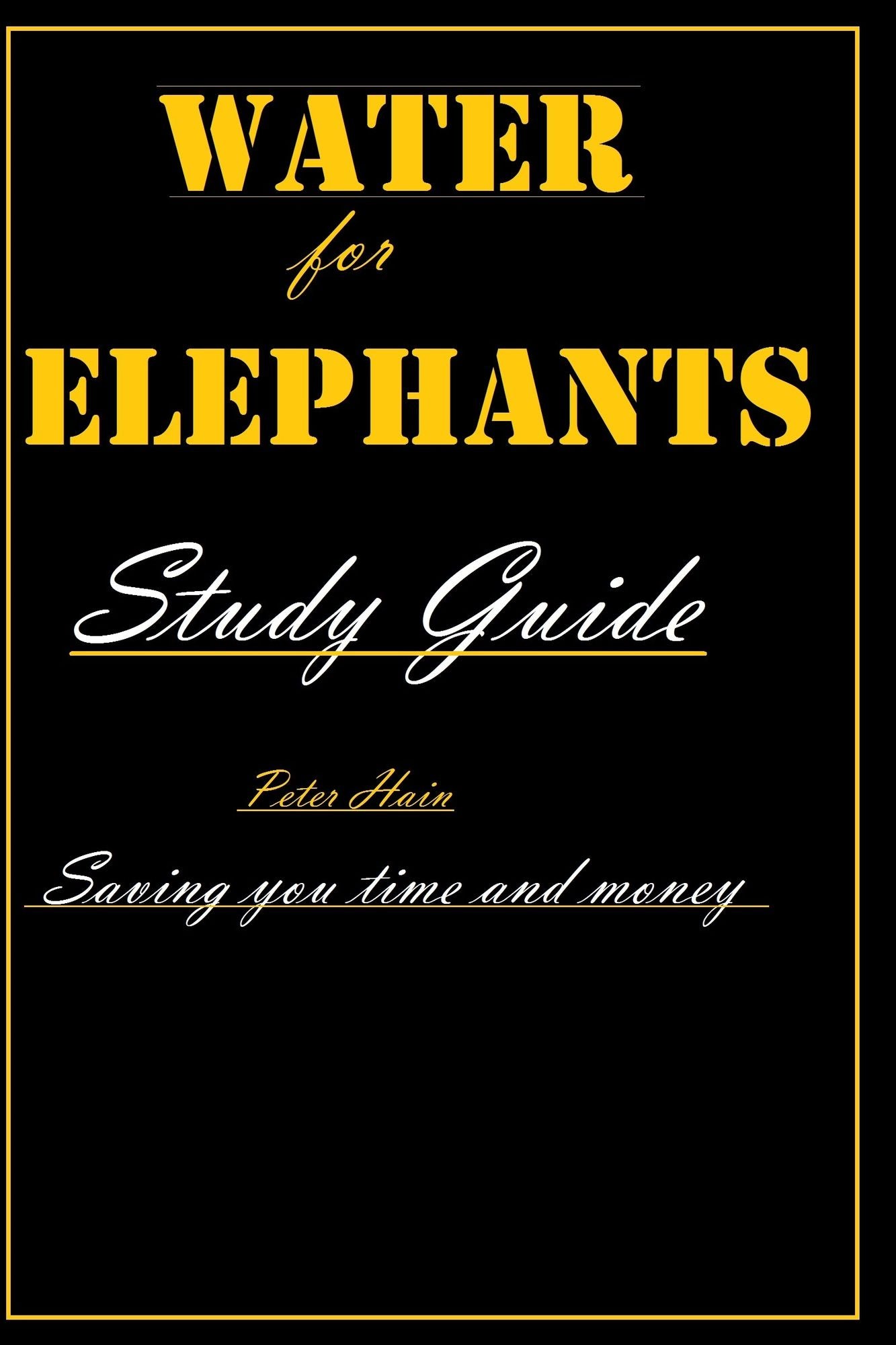 Water for Elephants Study Guide