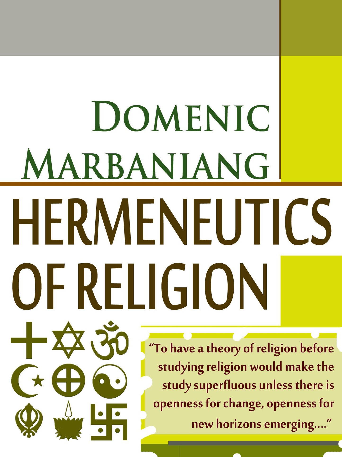 Hermeneutics Of Religion