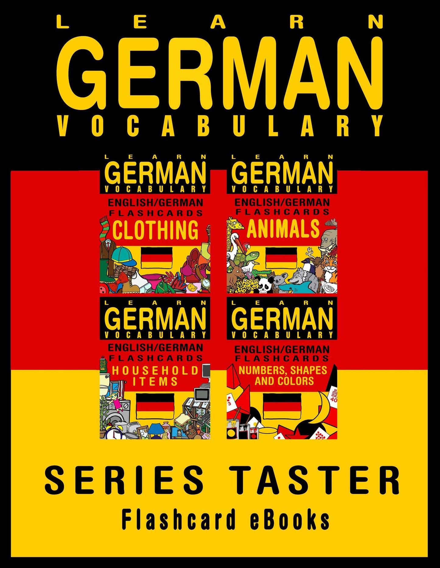 Learn German Vocabulary: Series Taster - English/German Flashcards