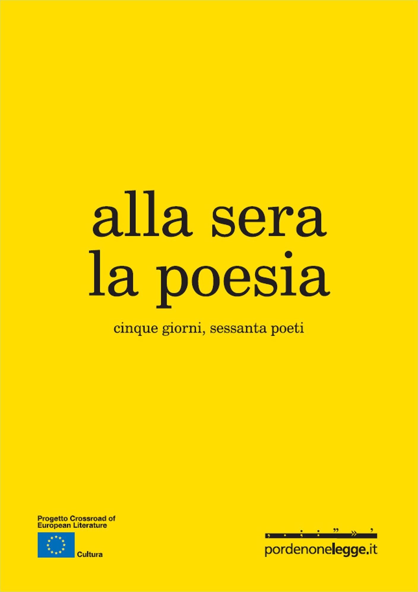 Alla sera la poesia