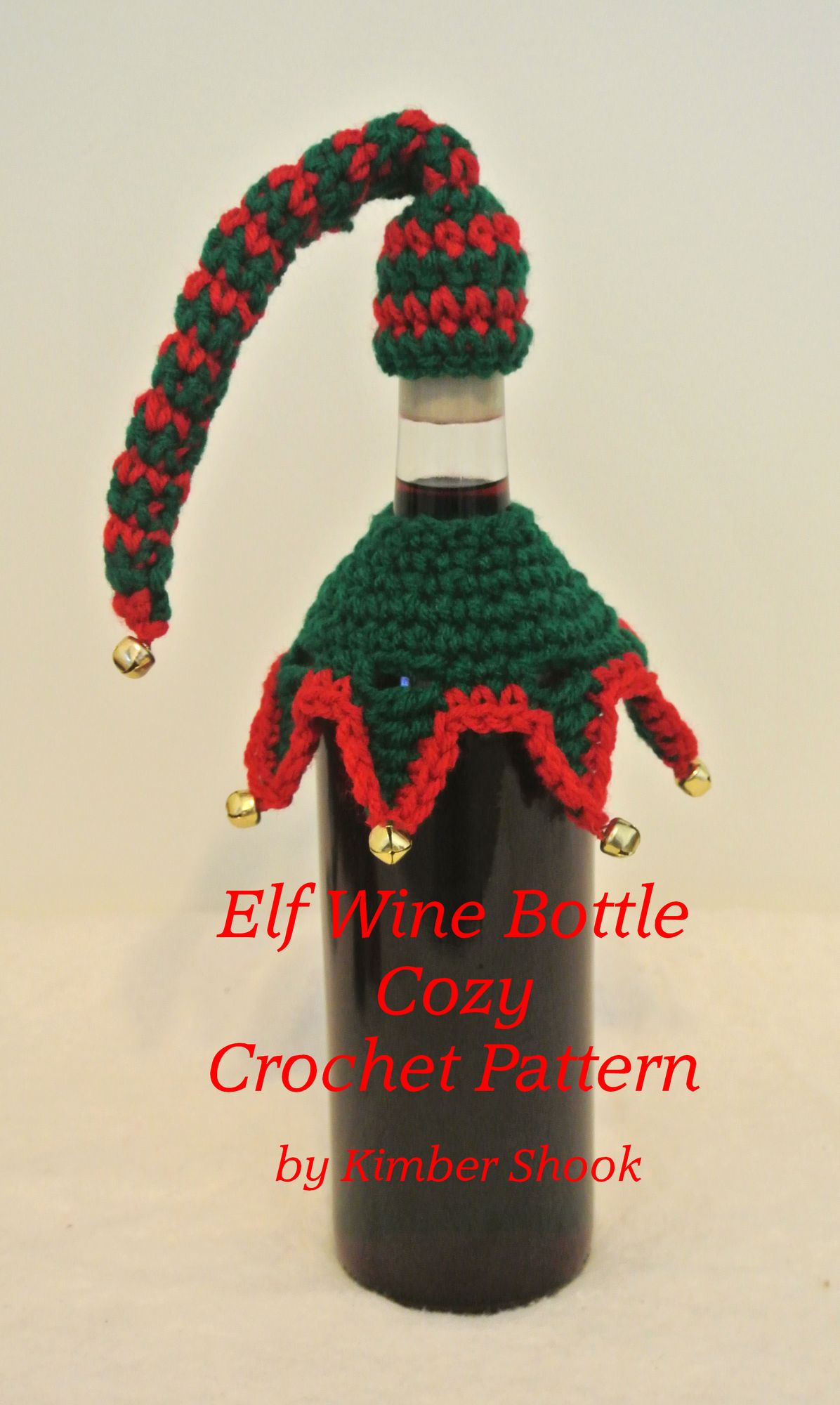 Elf Wine Bottle Cozy Crochet Pattern