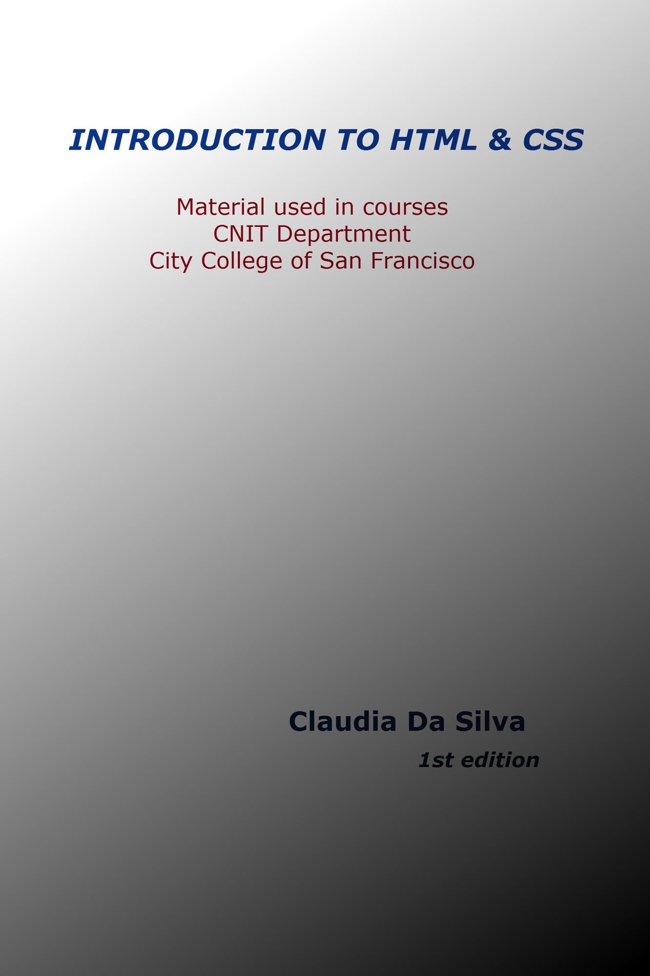 Introduction to HTML & CSS