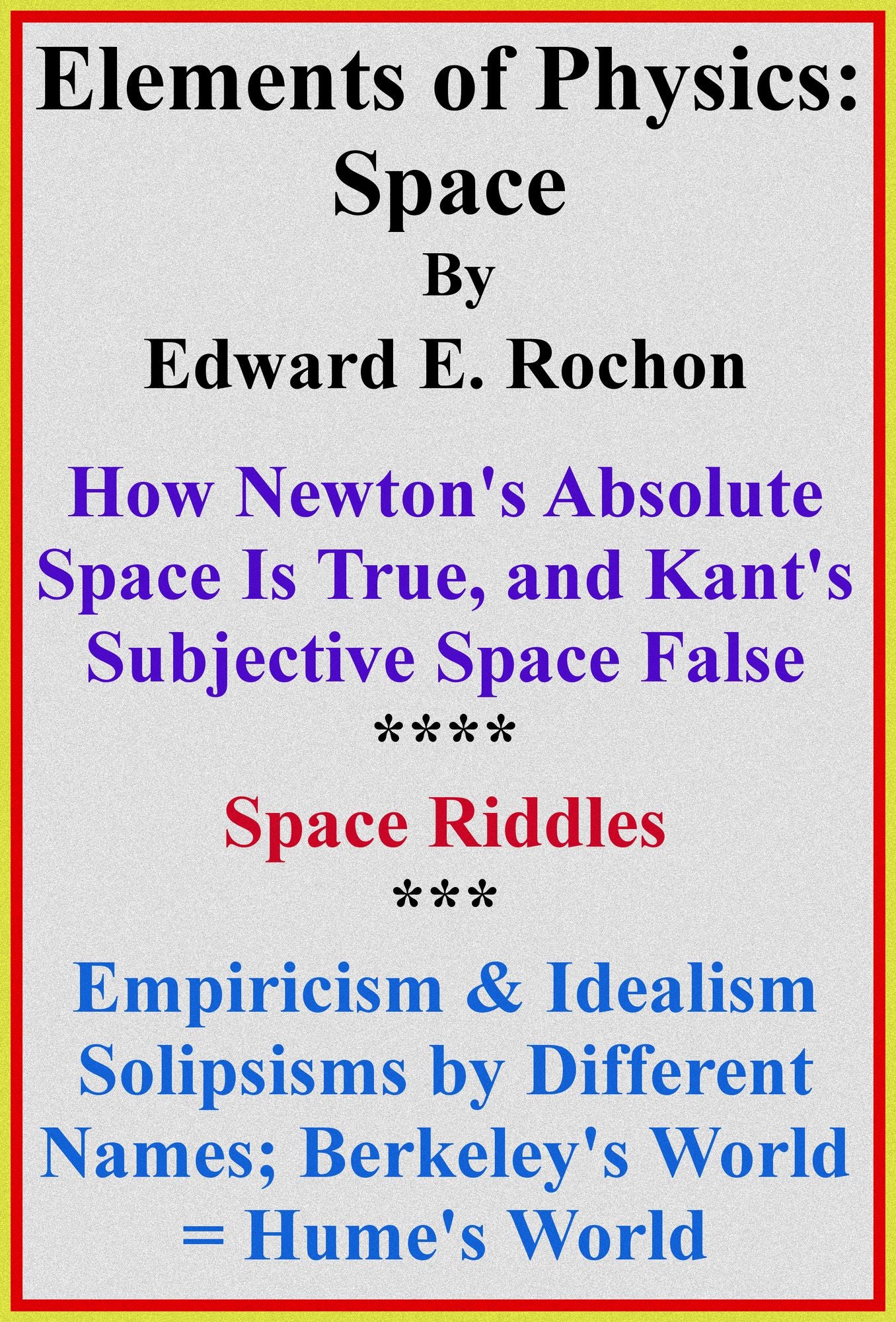 Elements of Physics: Space