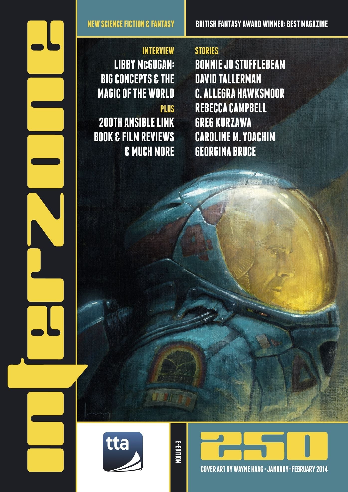 Interzone #250 Jan: Feb 2014