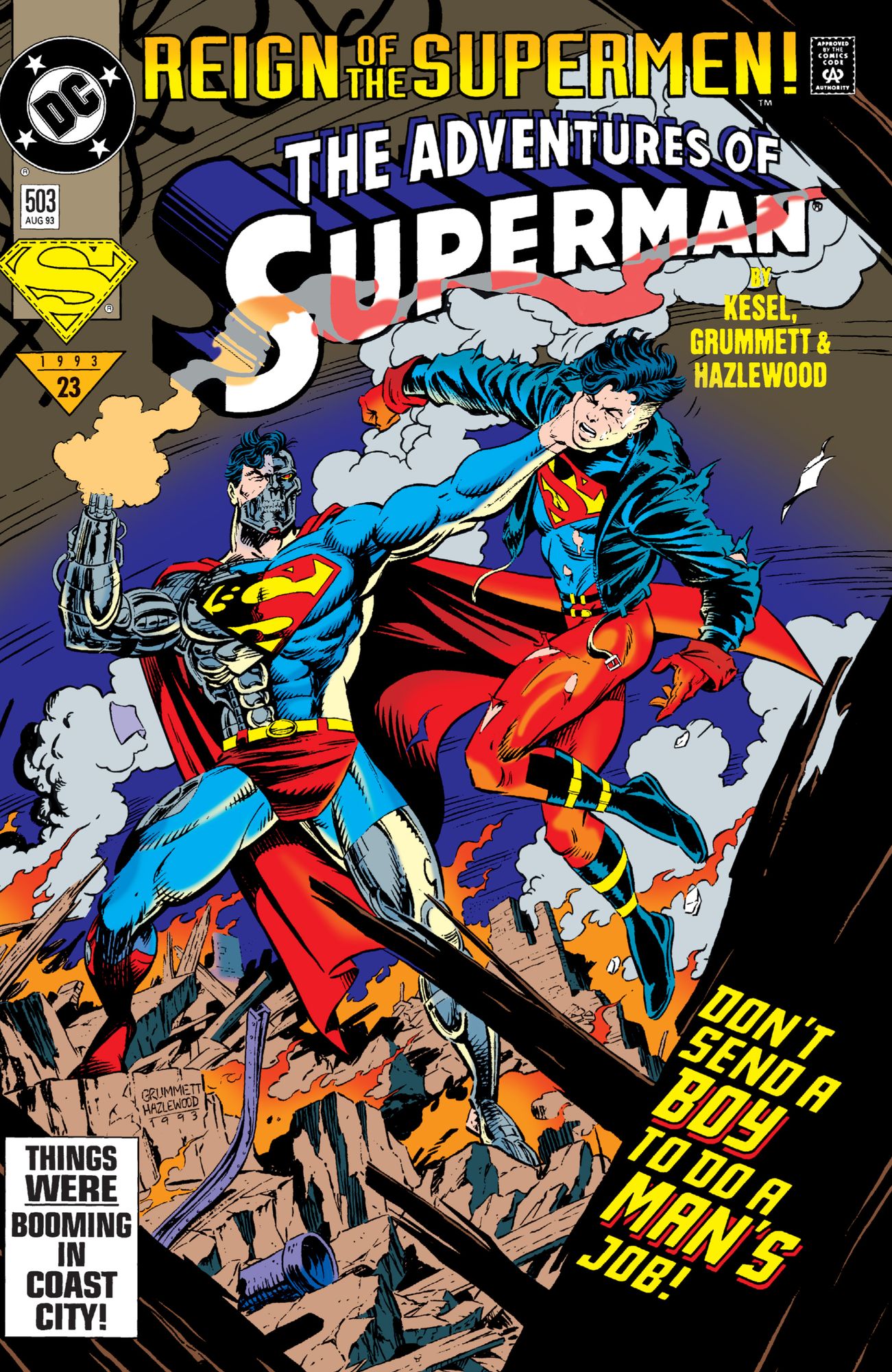 Adventures of Superman (1986-2006) #503 (NOOK Comic with Zoom View)