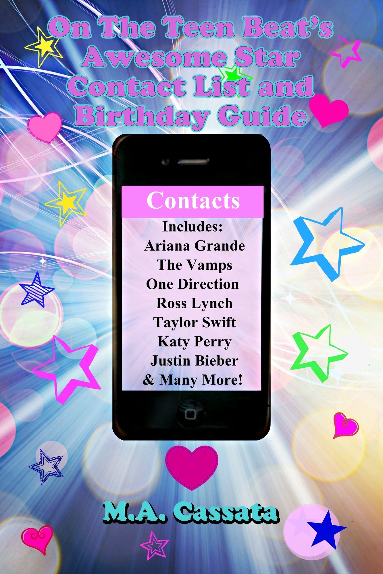 On The Teen Beat's Awesome Star Contact List and Birthday Guide: Where To Write To Your Favorite Music, TV, and Film Stars (and Find Them Online)!