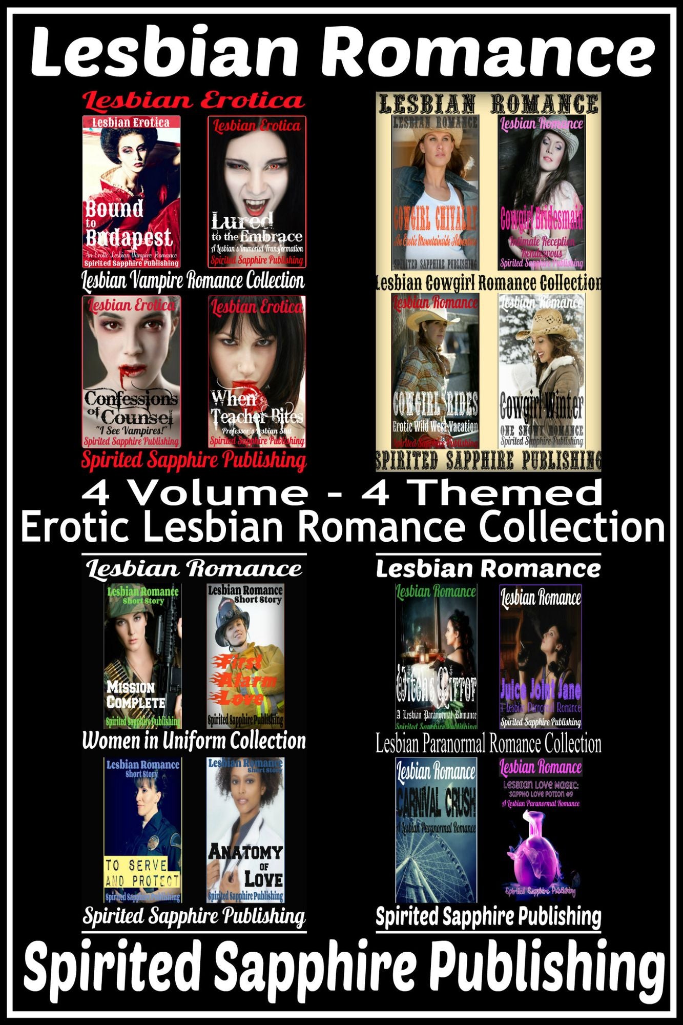Lesbian Romance: 4 Volume - 4 Themed, Erotic Lesbian Romance Collection