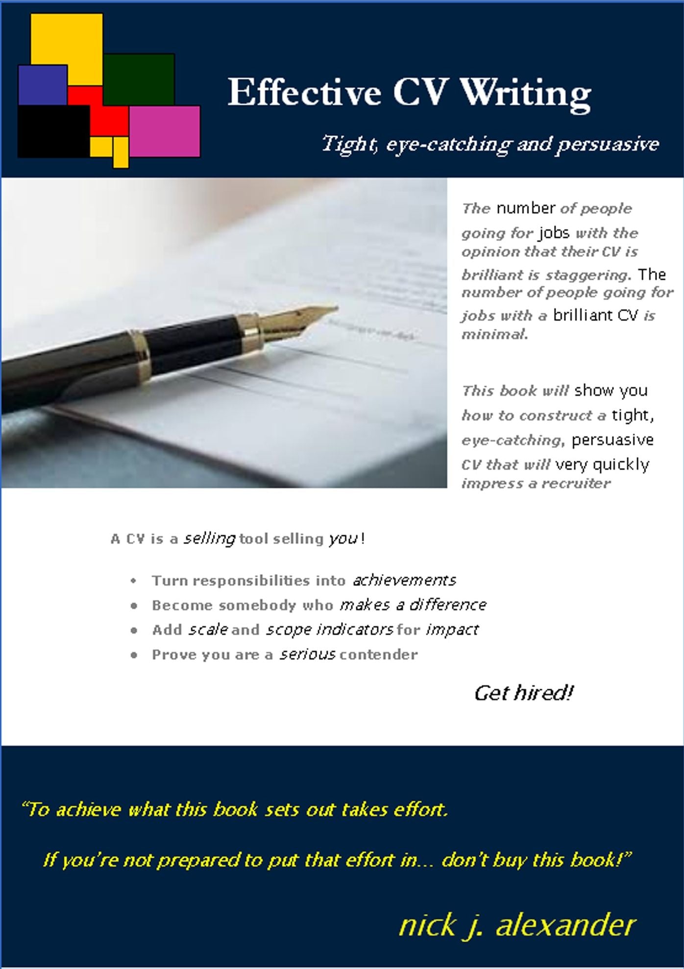 Effective CV Writing