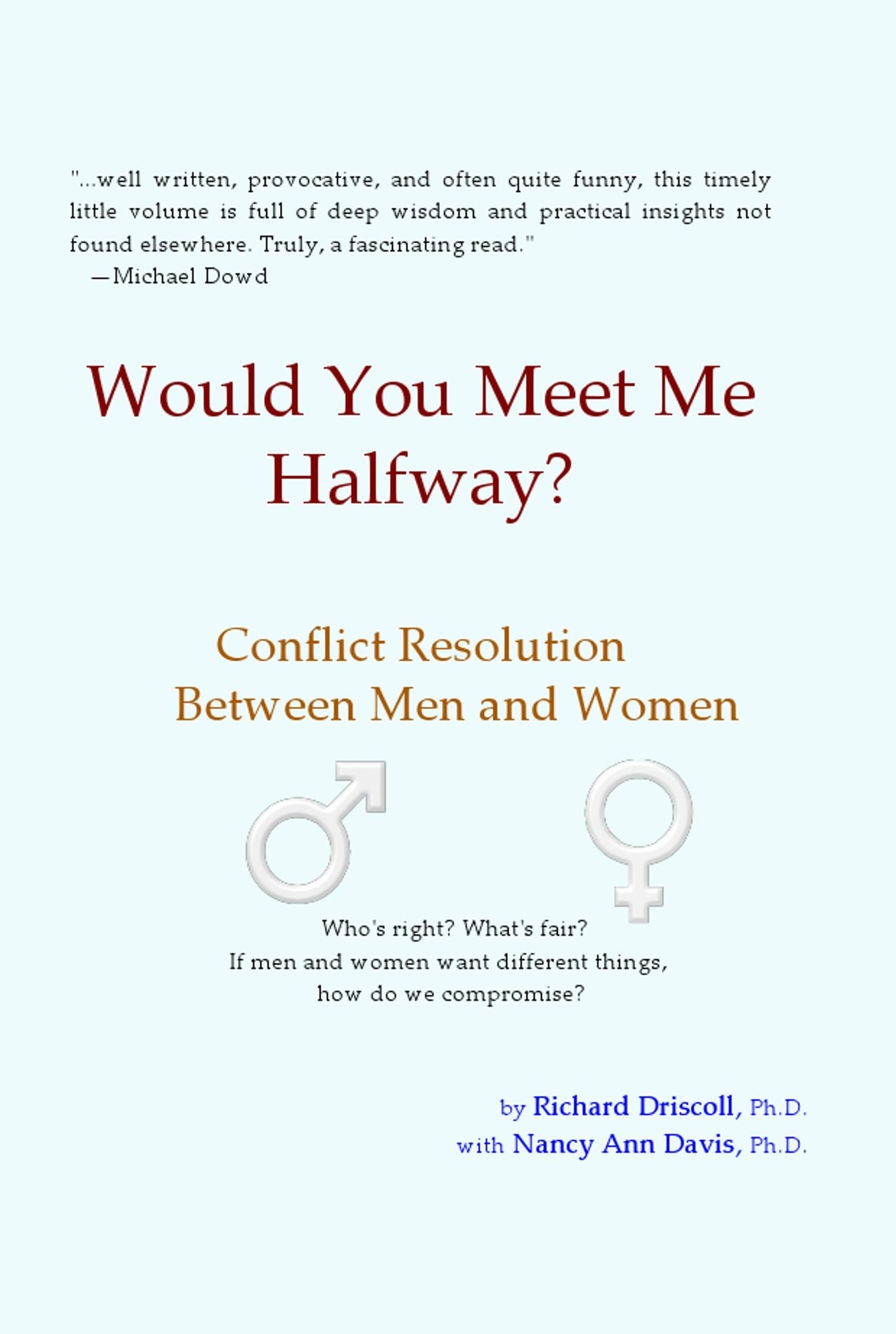 Would You Meet Me Halfway? Conflict Resolution between Men and Women
