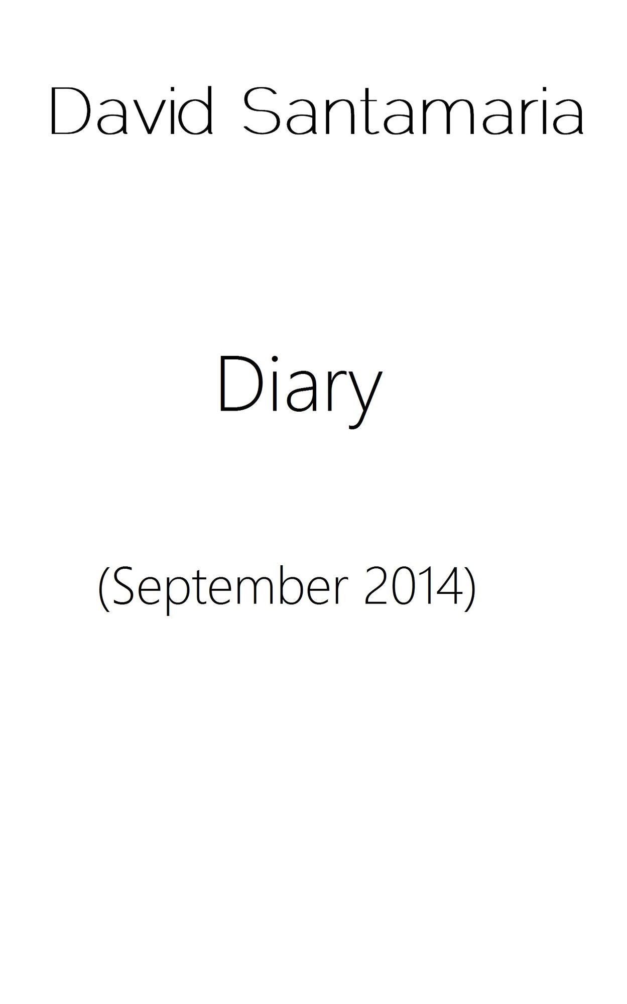 Diary (September 2014)