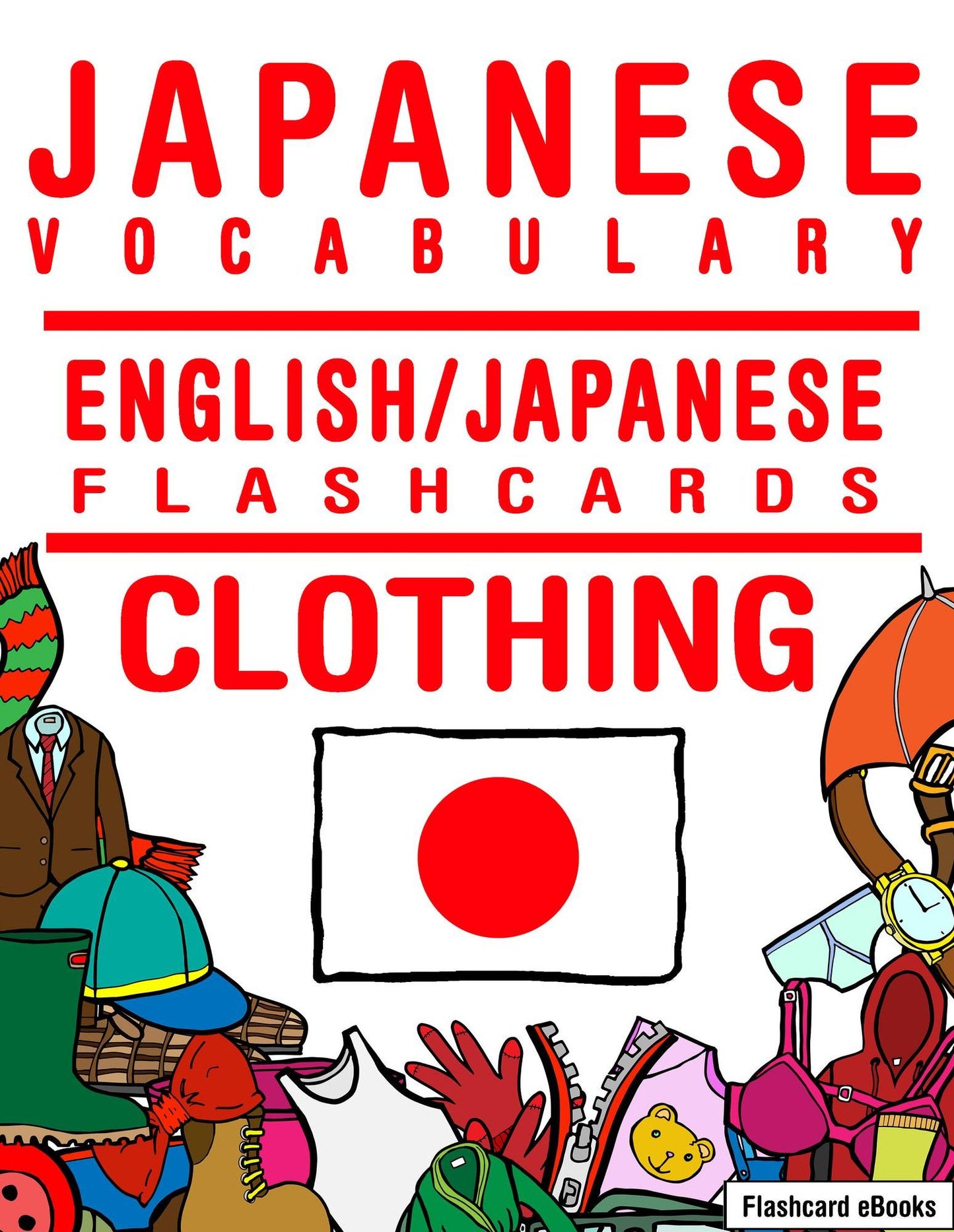 Japanese Vocabulary: English/Japanese Flashcards - Clothing