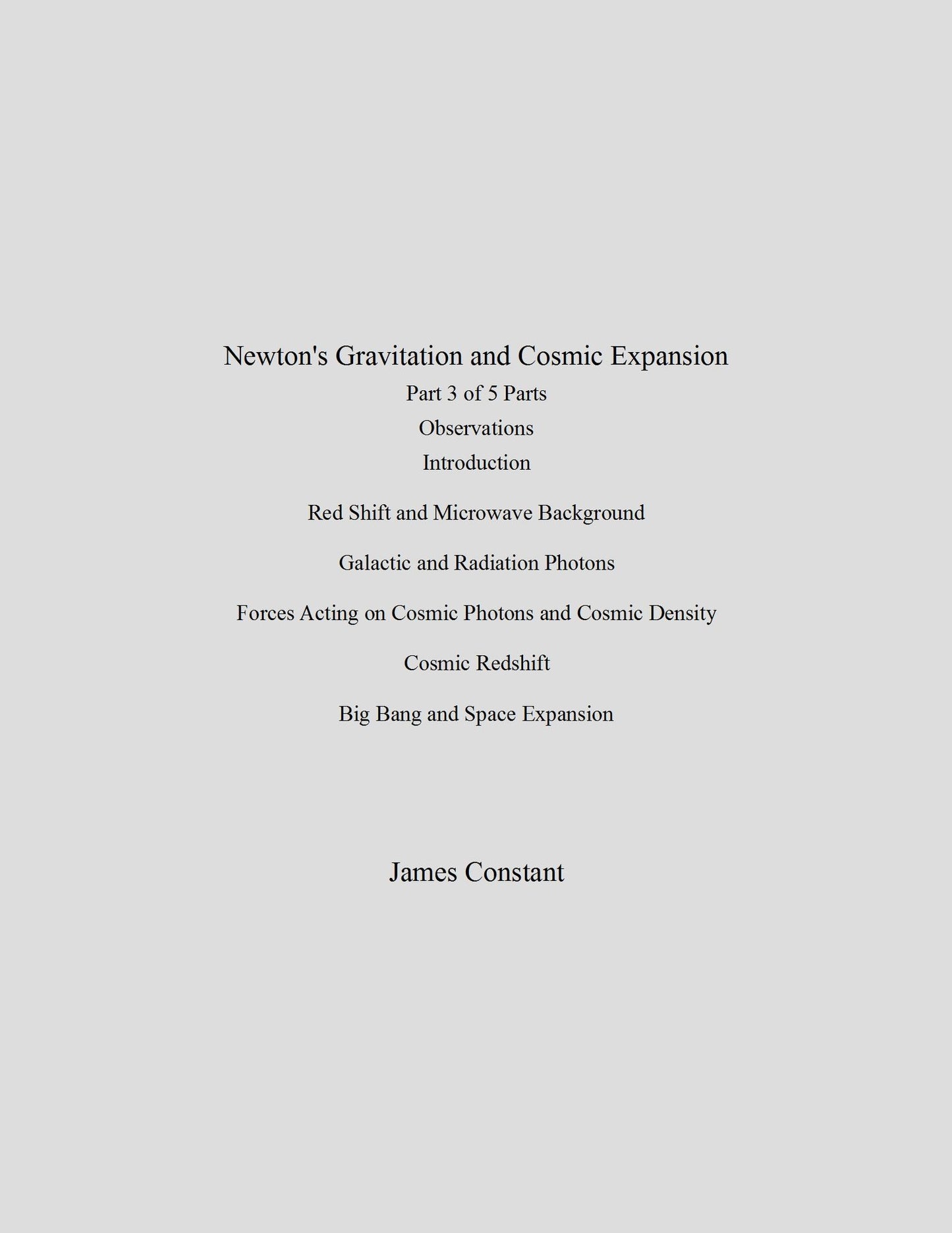 Newton's Gravitation and Cosmic Expansion (III Observations)