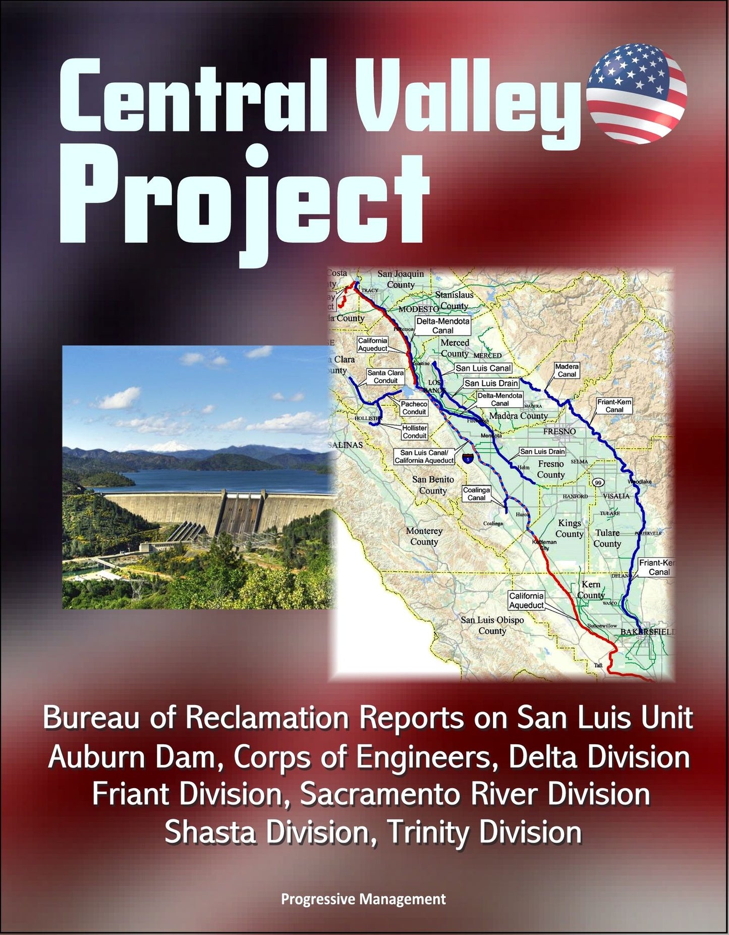 Central Valley Project: Bureau of Reclamation Reports on San Luis Unit, Auburn Dam, Corps of Engineers, Delta Division, Friant Division, Sacramento River Division, Shasta Division, Trinity Division