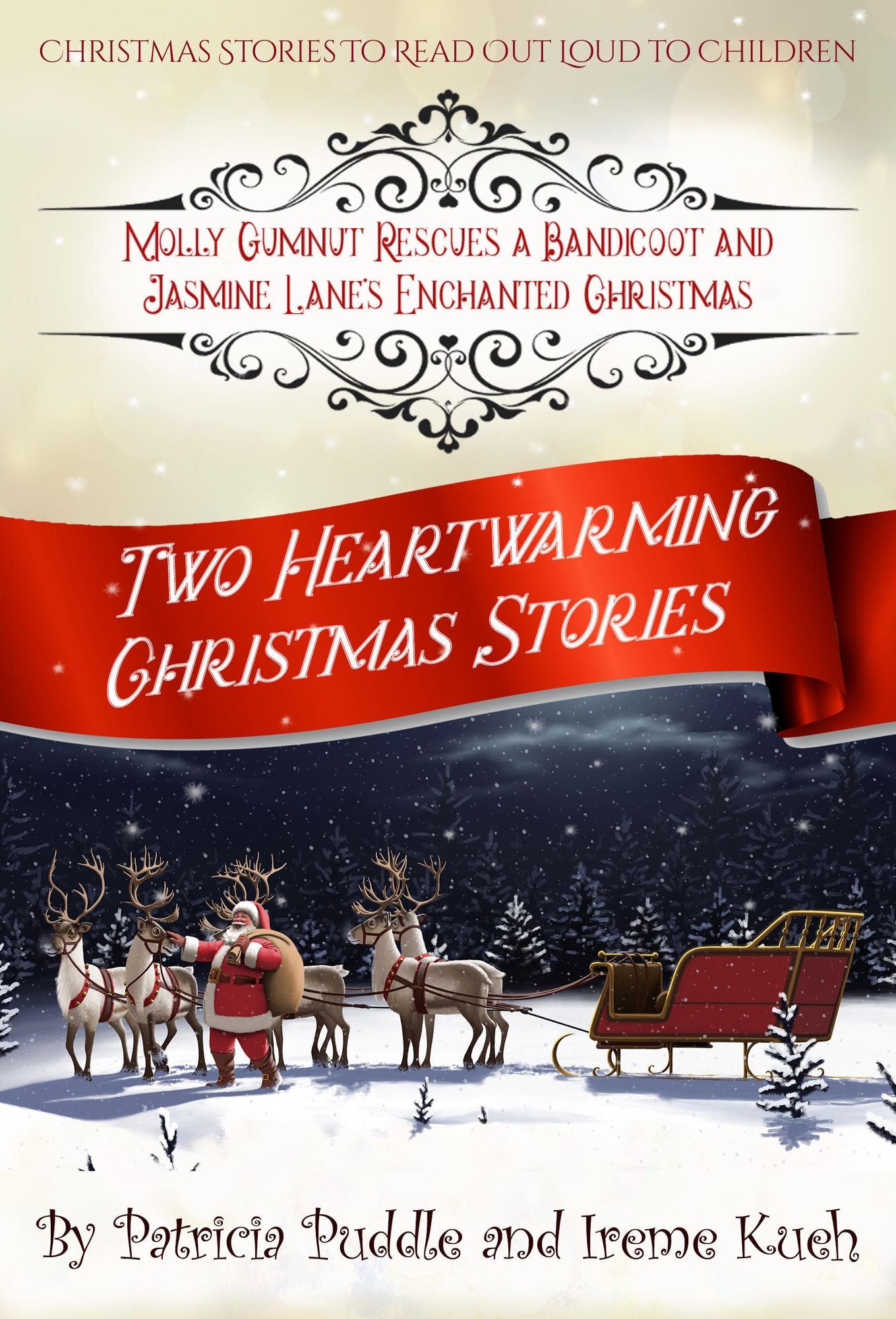 Two Heartwarming Christmas Stories: Molly Gumnut Rescues a Bandicoot by Patricia Puddle and Jasmine Lane's Enchanted Christmas by Irene Kueh.
